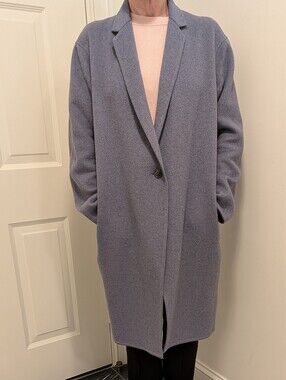 Uniqlo Great Car Coat, Periwinkle Blue, Size M